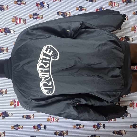 BMR Sports wear black & white spell out quilt lined 2XL full snap trucker jacket - Picture 4 of 8